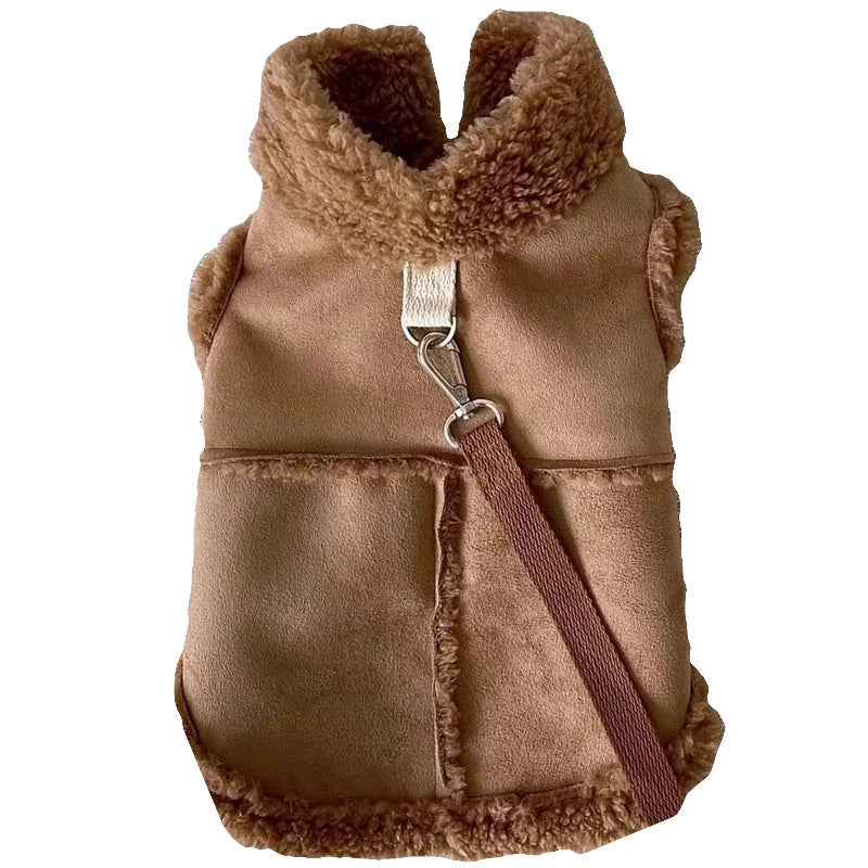 Casual Polyester Solid Color Pet Clothing