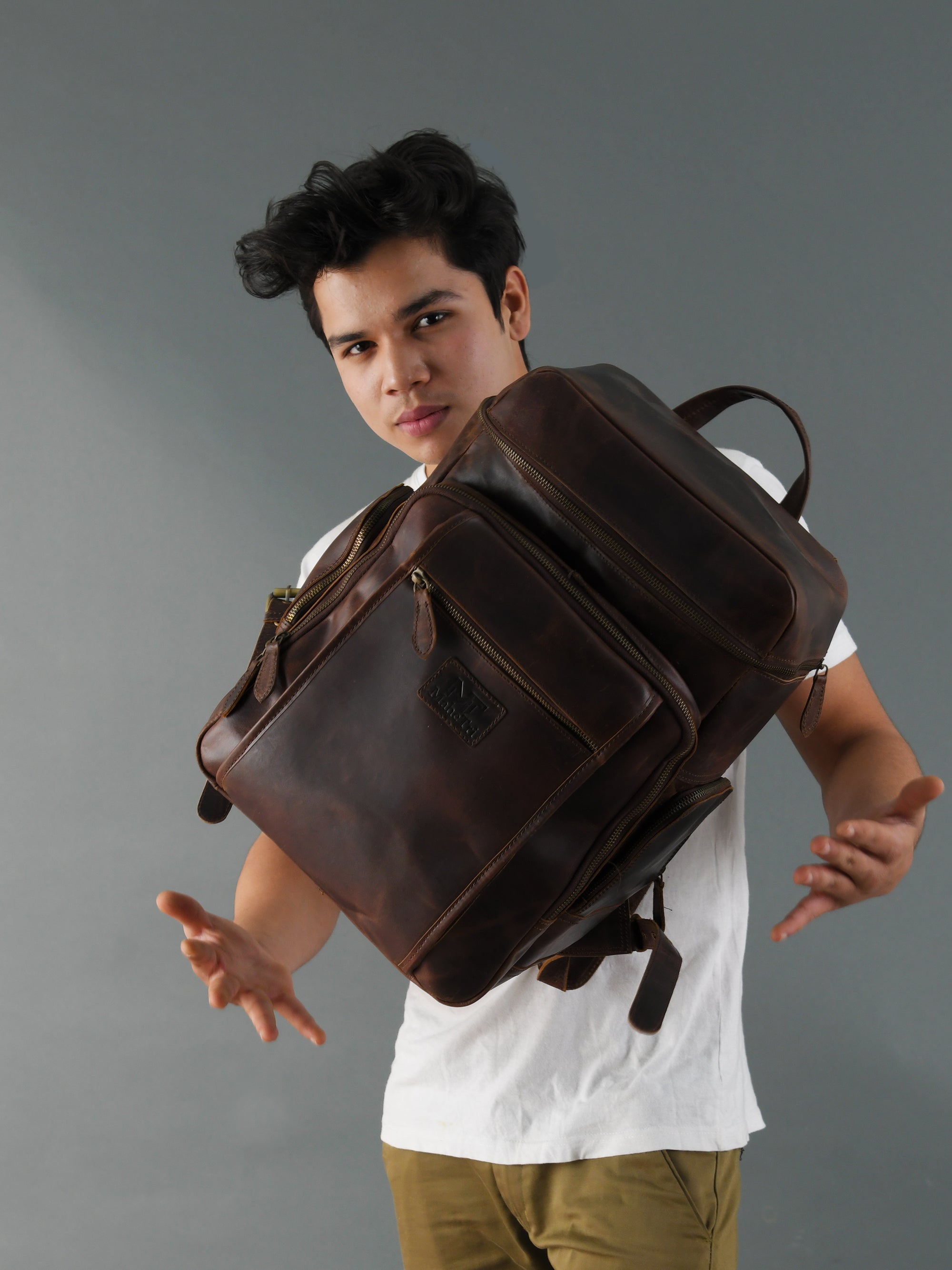 Brown Backpack