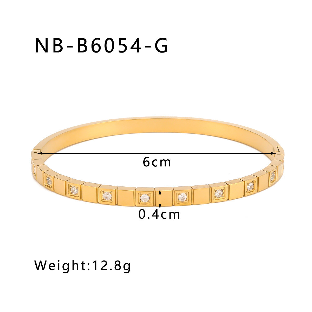 IG Style Pentagram Square Heart Octagram Stainless Steel Electroplating Bangles