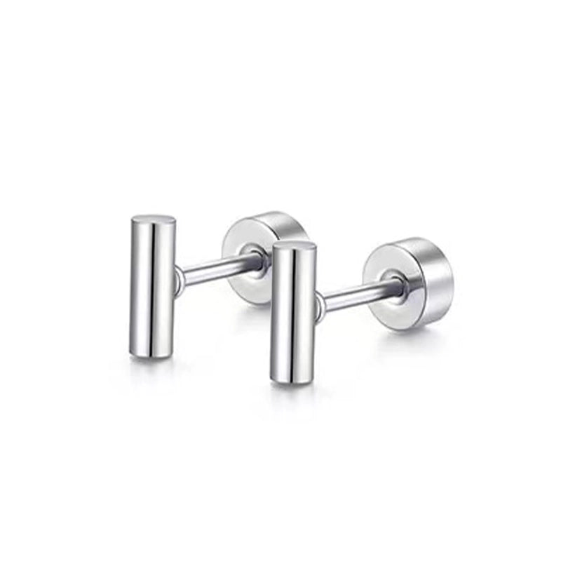 1 Pair Minimalist Moon Heart Shape Plating 304 Stainless Steel 18K Gold Plated Ear Studs