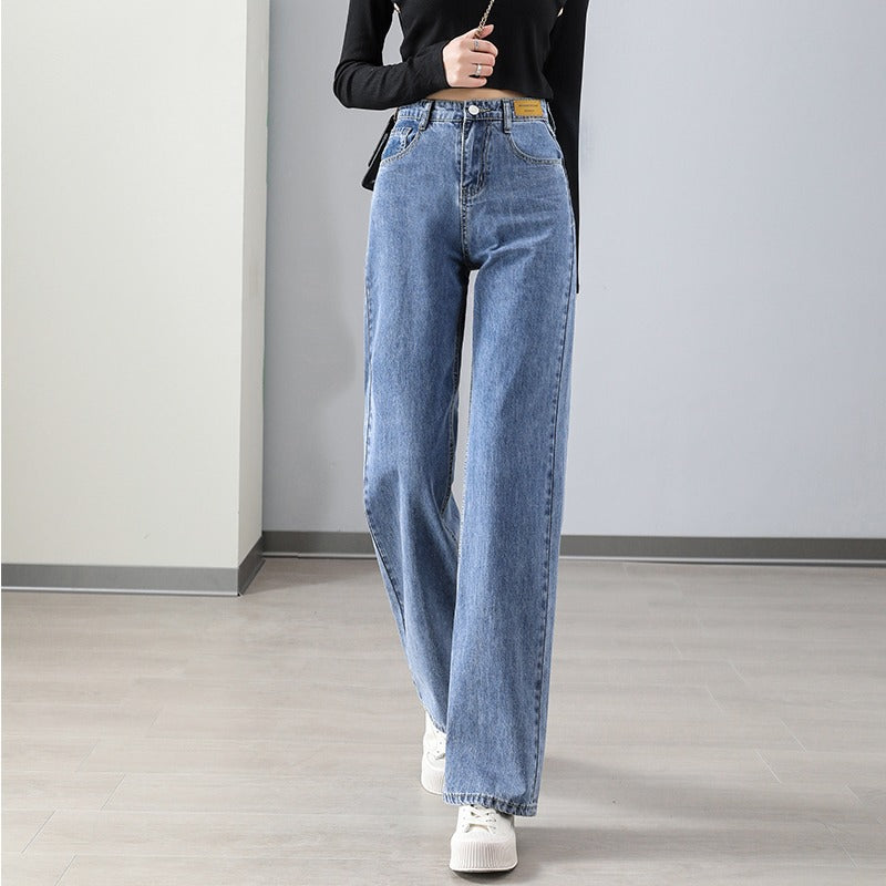 Casual High Waist Baggy Jeans For Women