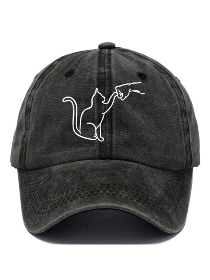 Cute Cat Printed Hat