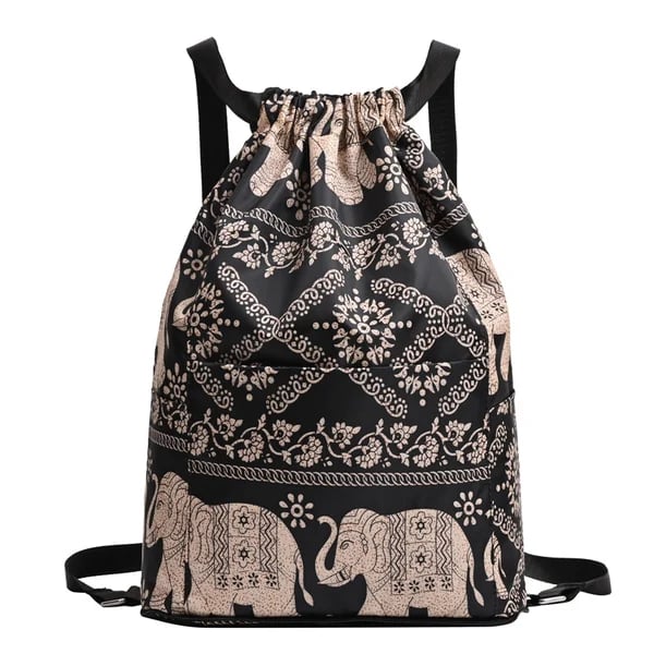 💚🧡Drawstring Foldable Large Capacity Dry-wet Separation Travel Sports Backpack