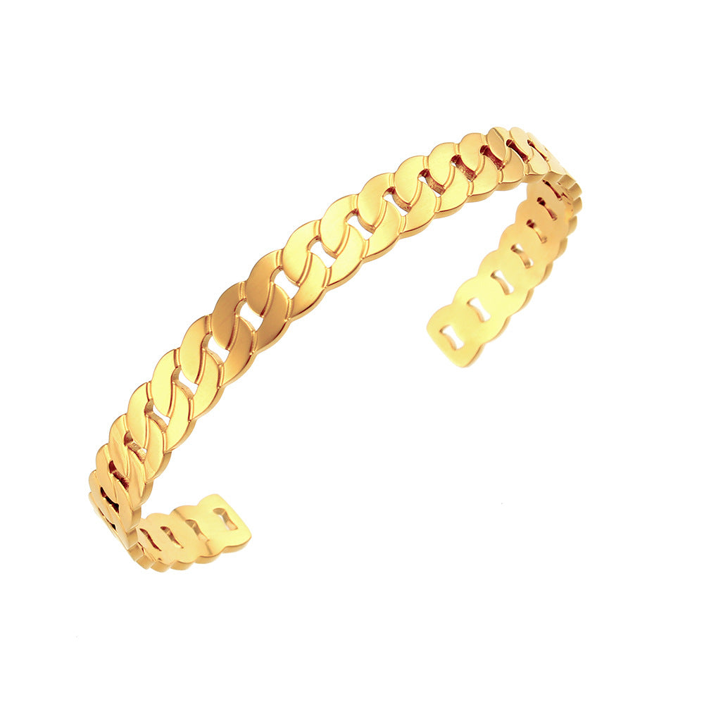 Stainless Steel 18K Gold Plated Bangles