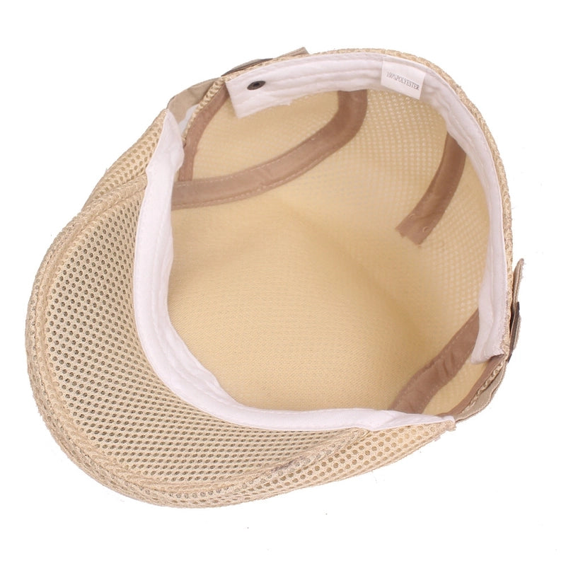 Unisex Minimalist Solid Color Flat Eaves Beret Hat