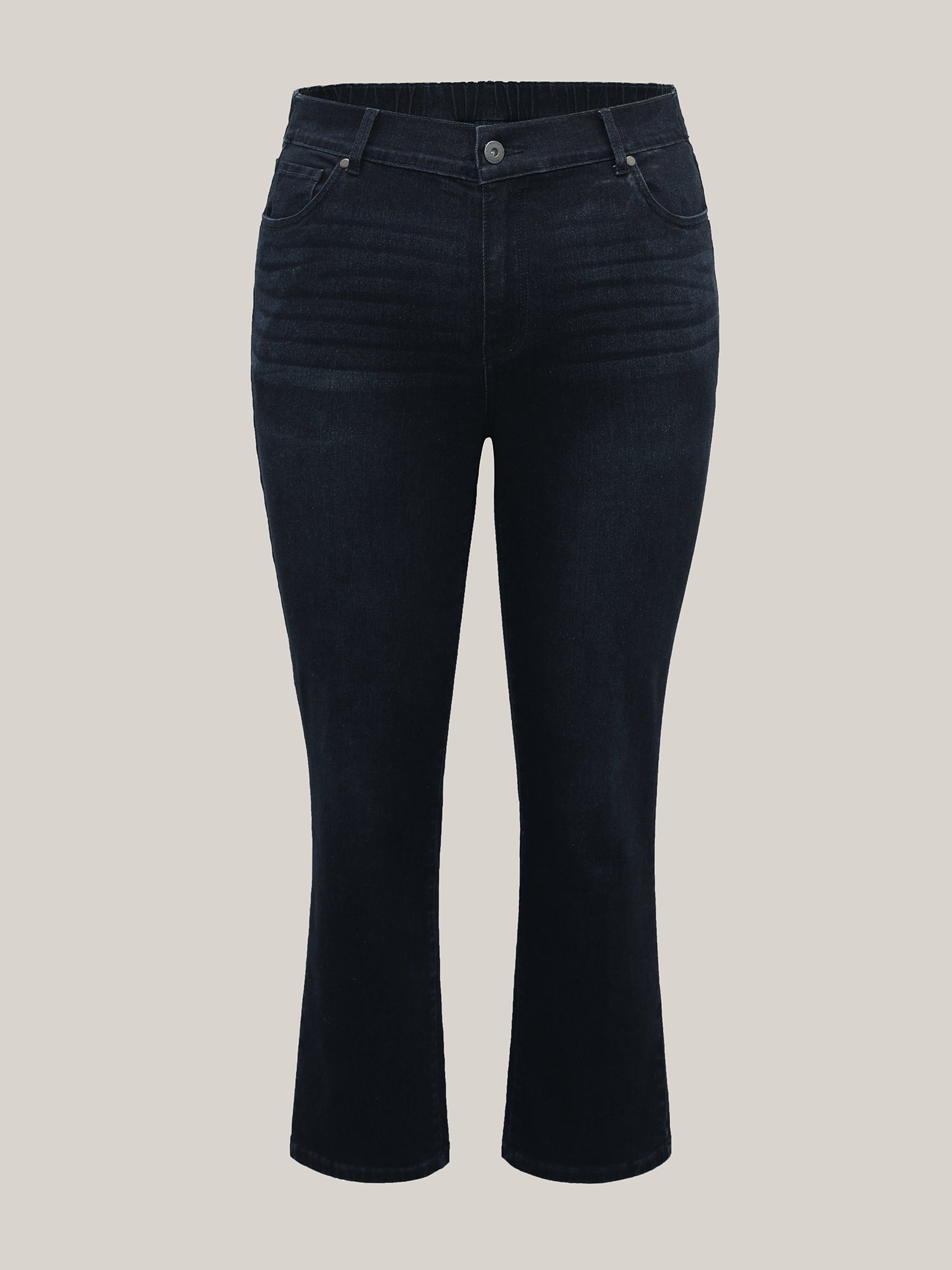 Whiskered Mid-Rise Skinny-Fit Jeans