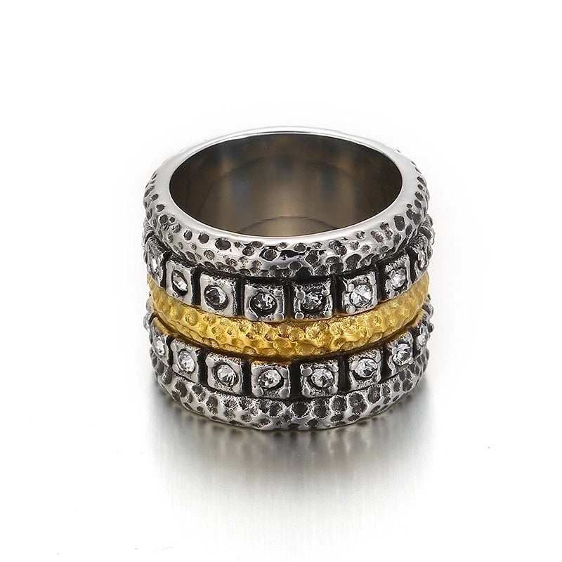 Titanium Steel 18K Gold Plated Fashion Plating Geometric