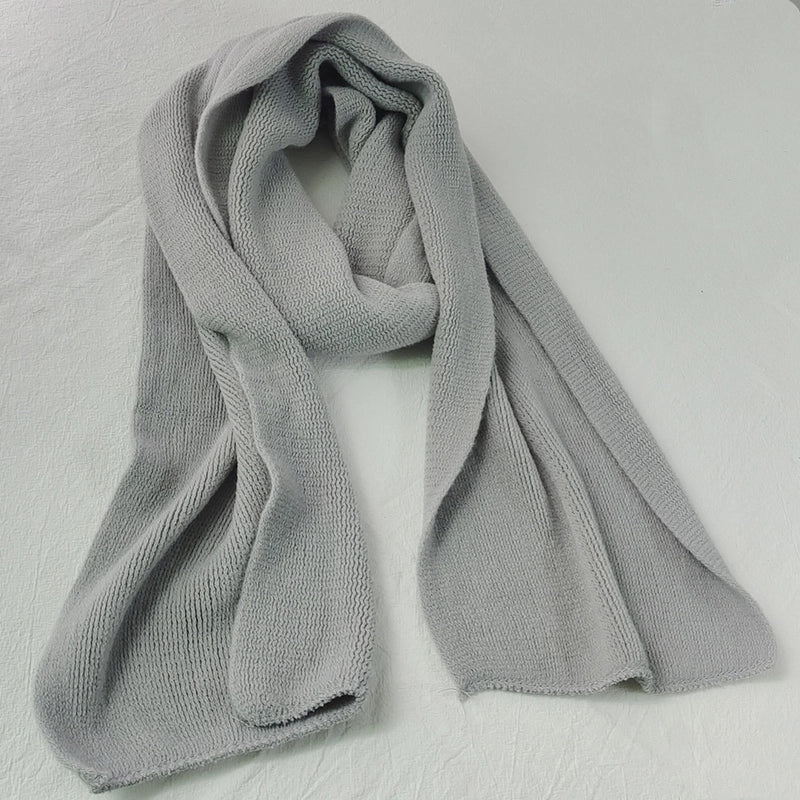 Winter Scarf Winter Men's Scarf Solid Color Cashmere Scarf Women's Shawl