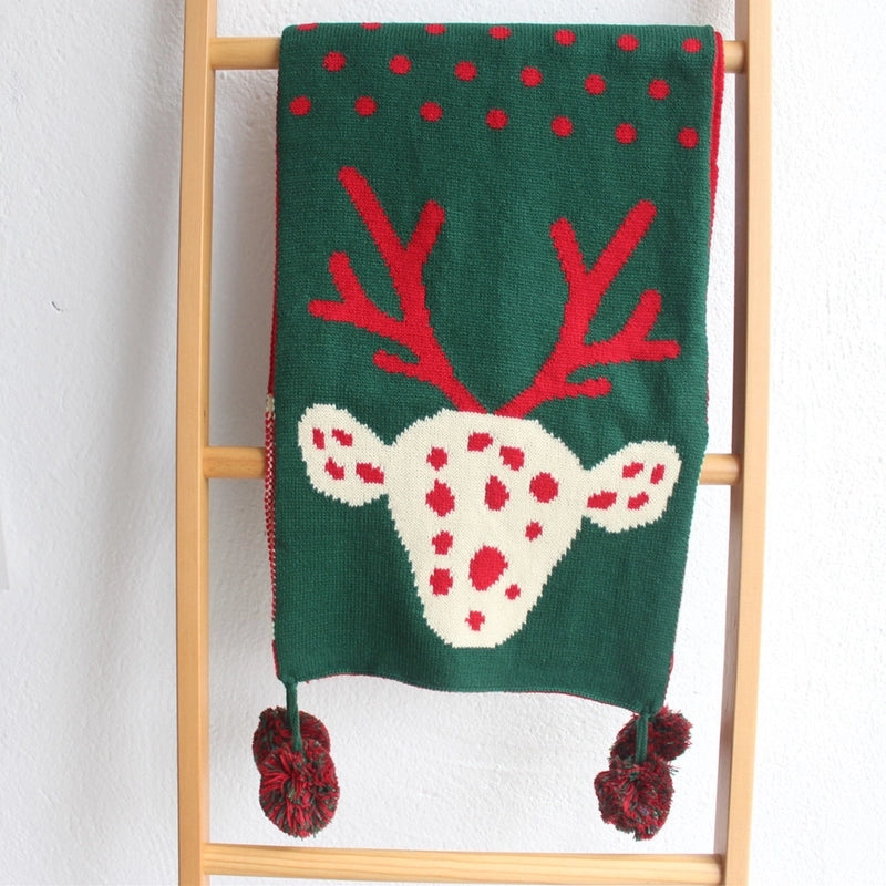 Women's Sweet Deer Knit Scarf
