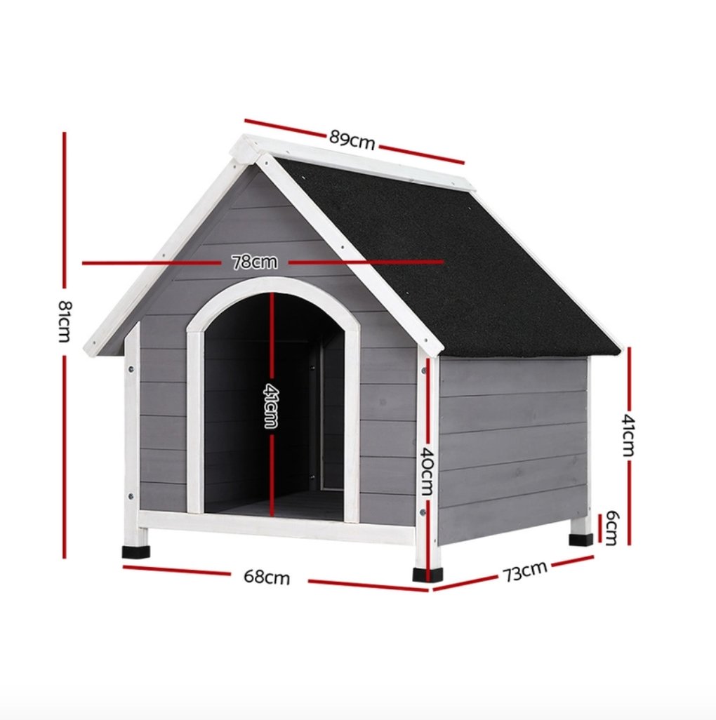Weatherproof Outdoor Indoor Dog Kennel House (2 Sizes)