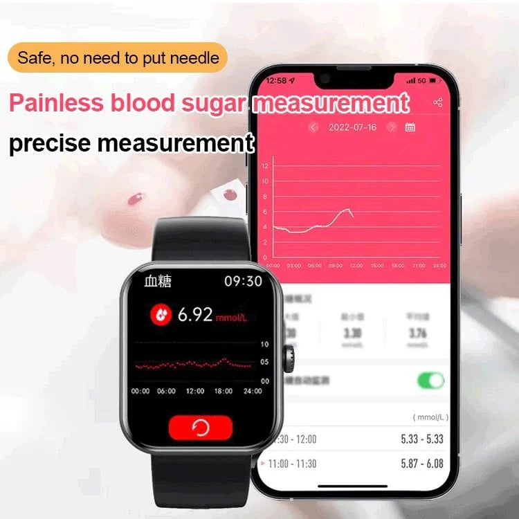[All day monitoring of heart rate and blood pressure] Bluetooth fashion smartwatchBuy 2 free shipping