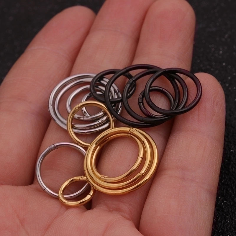 Nose Rings & Studs Minimalist Geometric 316 Stainless Steel  Plating