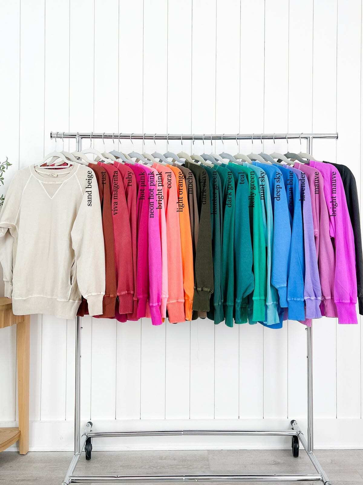 FINAL SALE⚡8 Packs for $24.95⚡ - Door Buster! Zenana Pigment Dyed French Terry Pullover w/ Pockets (Multiple Colors)