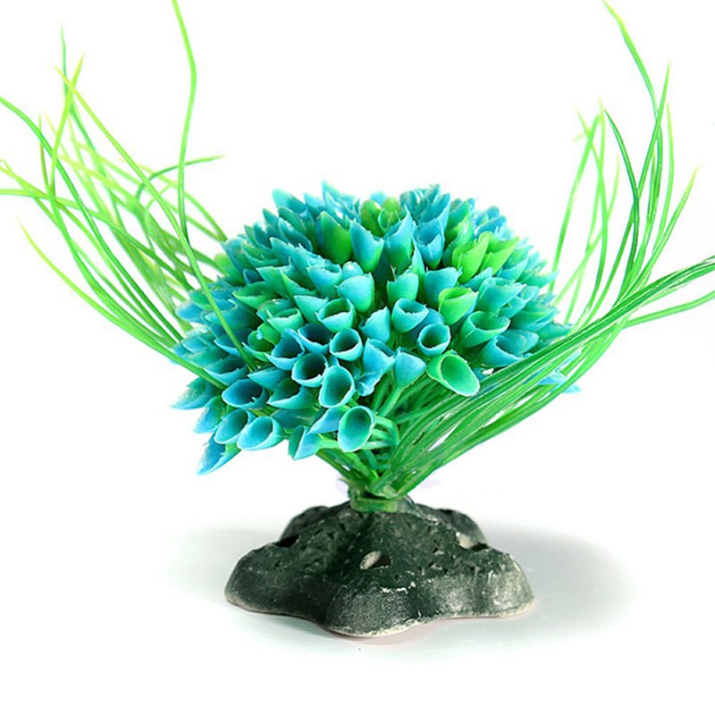 Artificial Green Plant Ornament For Aquarium