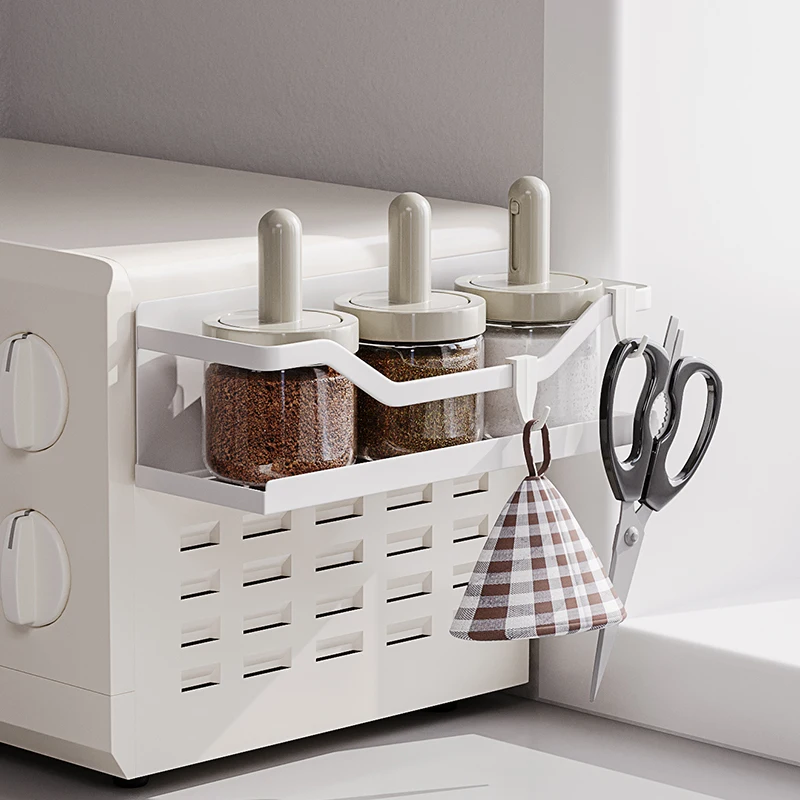 refrigerator magnetic storage rack kitchen supplies seasonings punch-free side storage artifact hanger