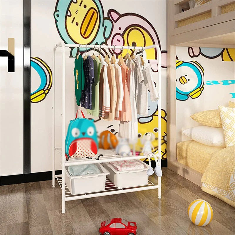 Floor Wardrobe Rack. Multifunction Clothing Display Stand
