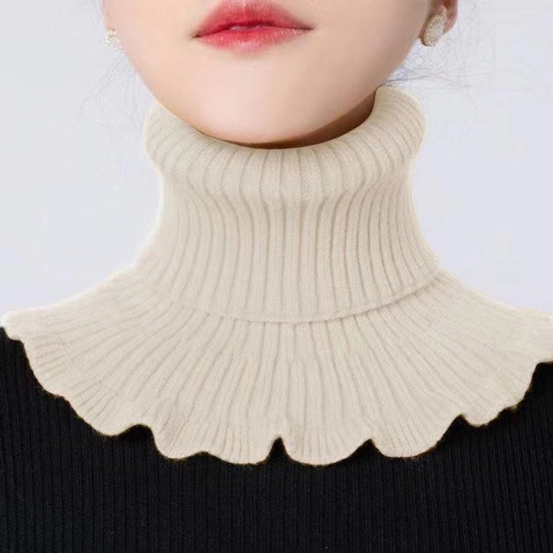 Unisex Cute Sweet Solid Color Knit Scarf