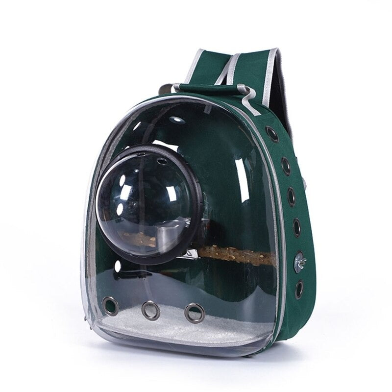 Parrot Backpack With Perch Feeder