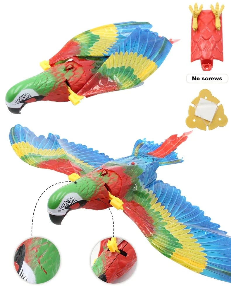 ⚡Automatic Moving Simulation Bird Interactive Cat Toy for Indoor Cats