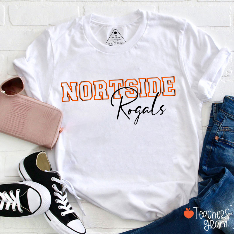 Personalized School Spirit Mascot Teacher T-Shirt
