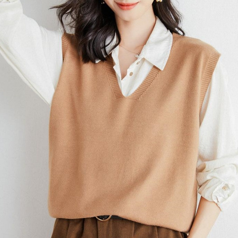 🍁Hot Sale 60% off🍁Women's Ultra-Soft V-Neck Knit Vest