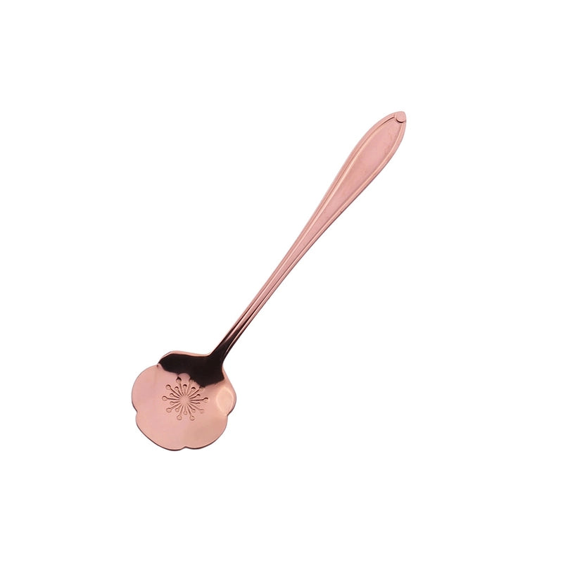Vacation Flower Stainless Steel Spoon 1 Piece 1 Set