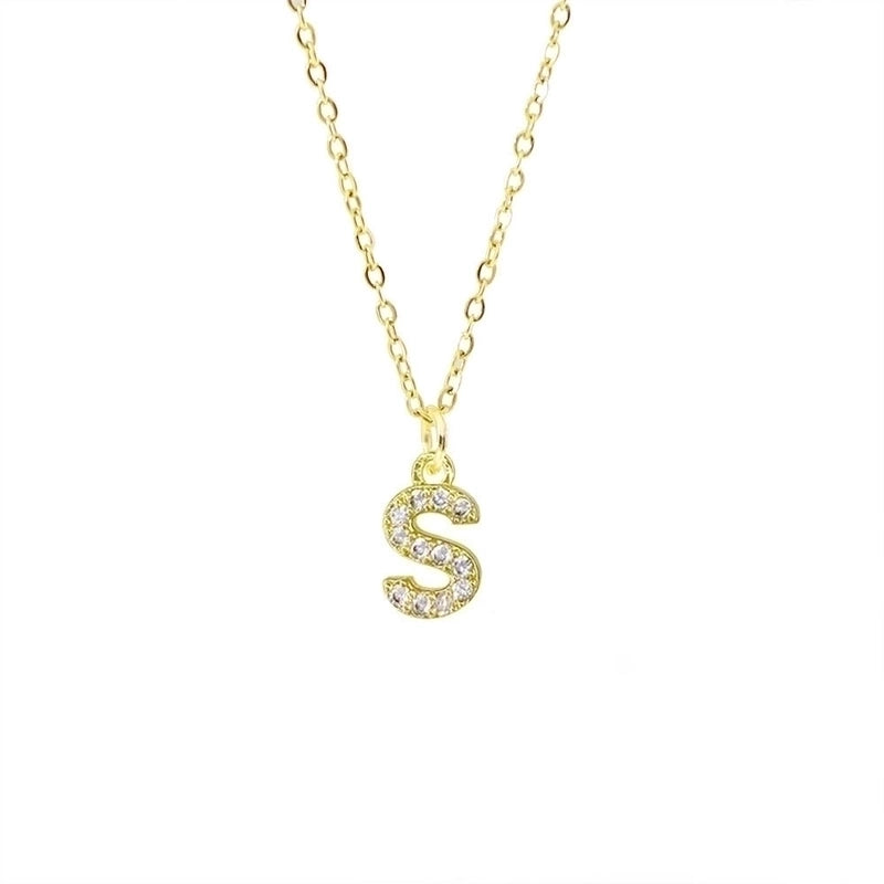 Titanium Steel Copper Streetwear Plating Inlay Letter Zircon Pendant Necklace