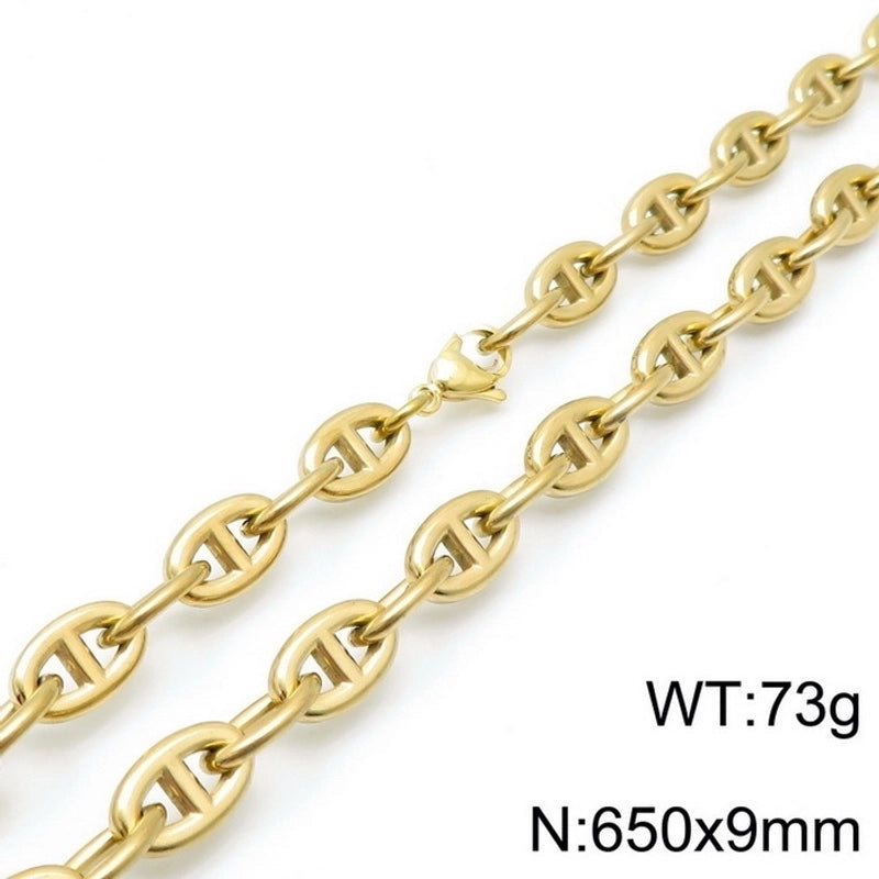 Titanium Steel 18K Gold Plated Fashion