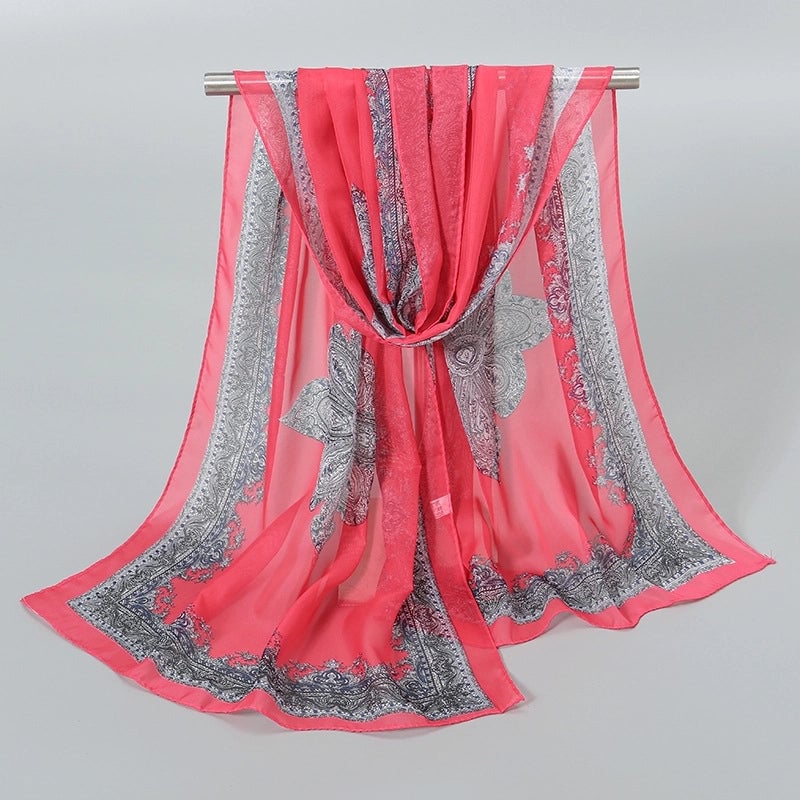 Women's Streetwear Solid Color Chiffon Scarves & Gloves