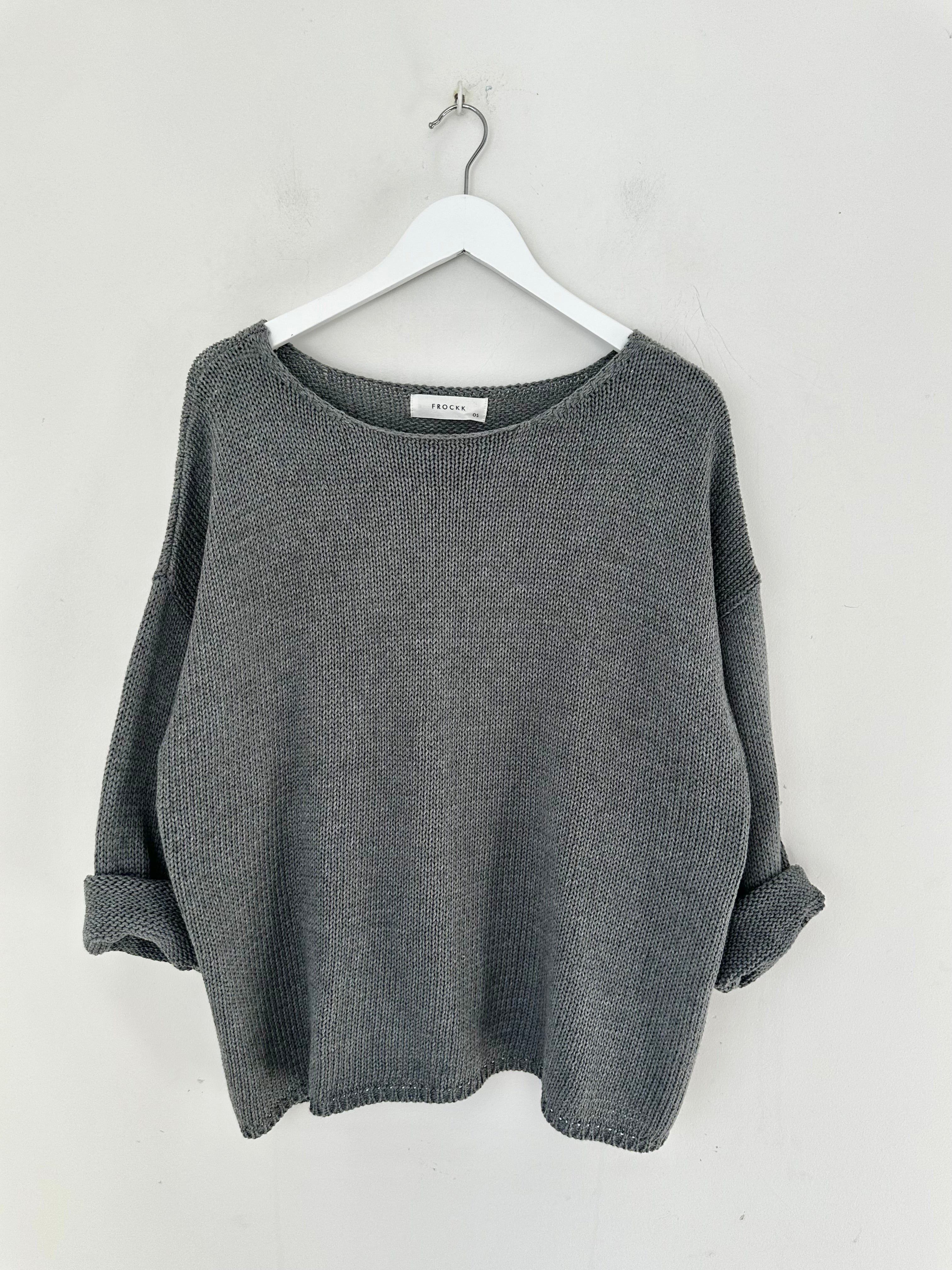ashton jersey - slate grey  cotton