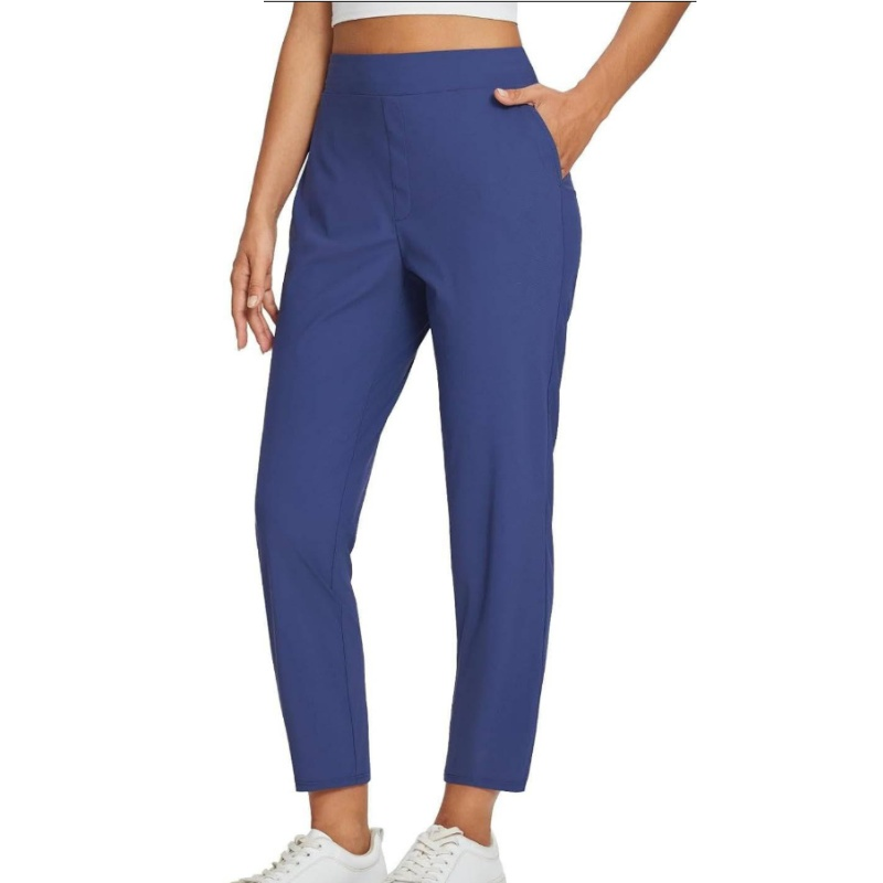 🍃Women's Elastic High-Waist Pants - Secure Pockets, Slim Fit, UK Sizes