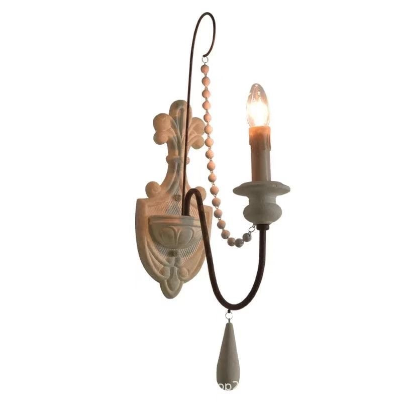 Rustic Wall Sconce with Candle-Style Design