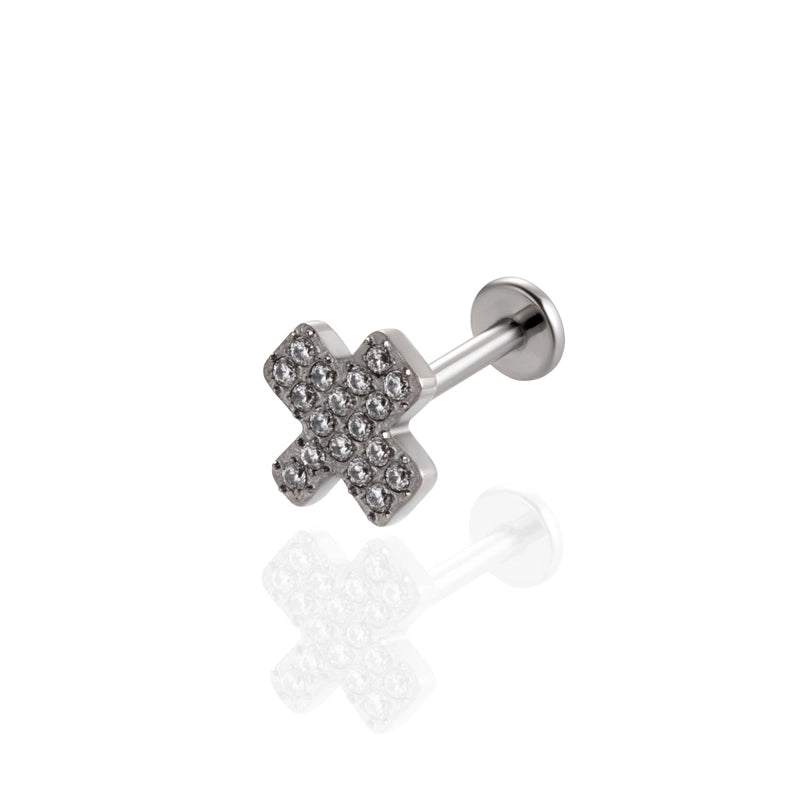 1 Piece Ear Cartilage Rings & Studs IG Style Cool Style Geometric Water Droplets Pure Titanium Plating Inlay Zircon