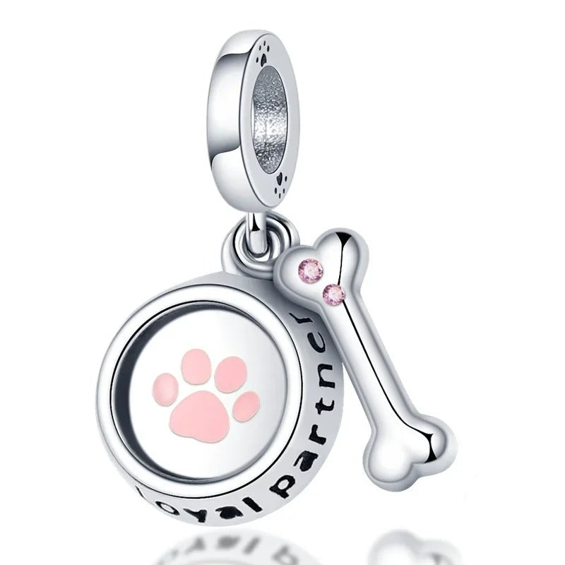 Paw And Animal Shape Charm Beads