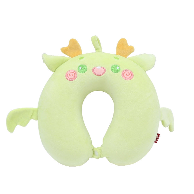 Cartoon Memory Cotton U-shaped Pillow Leisure House Travel Office Neck Pillow Slow Rebound Aircraft Travel Neck Pillow