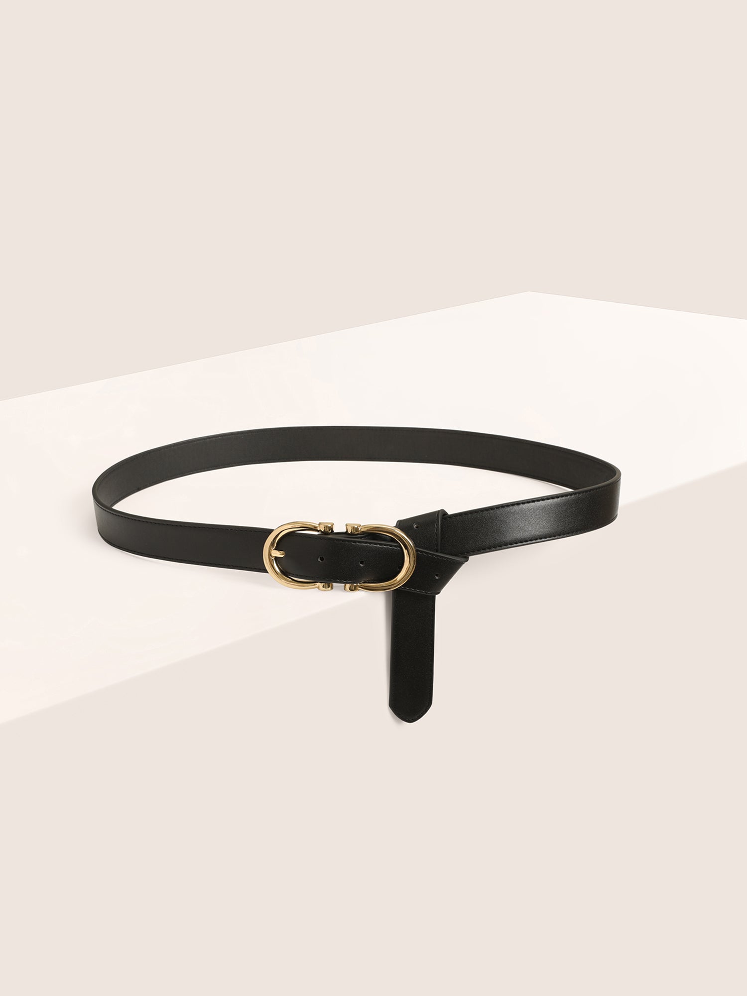 Gold Buckle Adjustable Length Belt