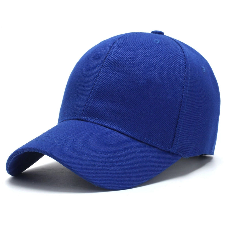 Women's Minimalist Solid Color Printing Curved Eaves Baseball Cap
