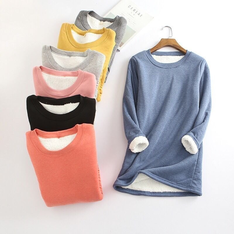 💥Hot Sale .Sold 20000+💥Women's NEW Casual Cotton Round Neck Solid Sweatshirt (S-5XL)