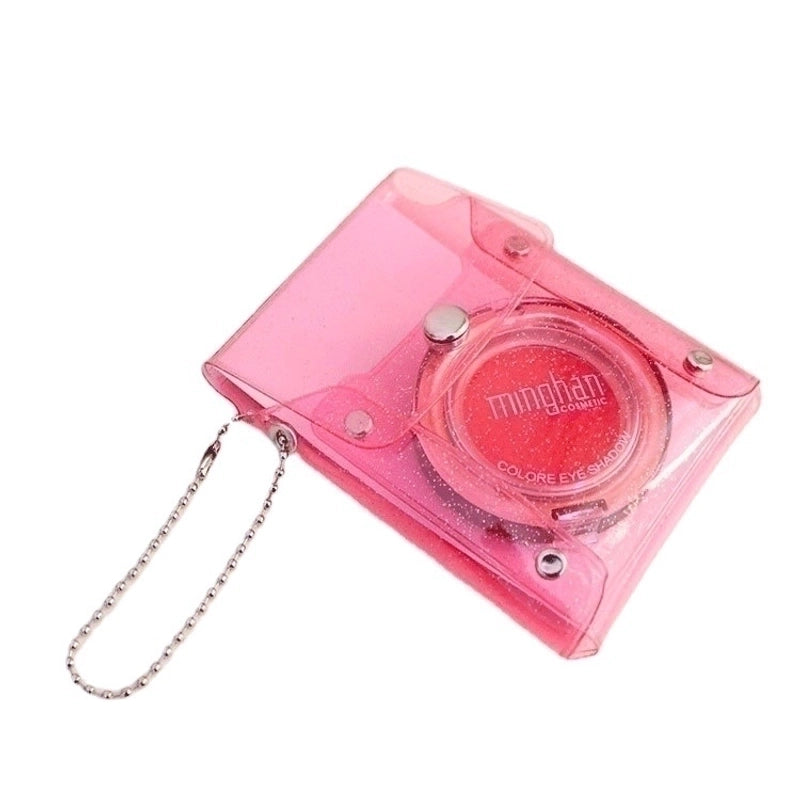 Women's Solid Color Pvc Buckle Card Holders