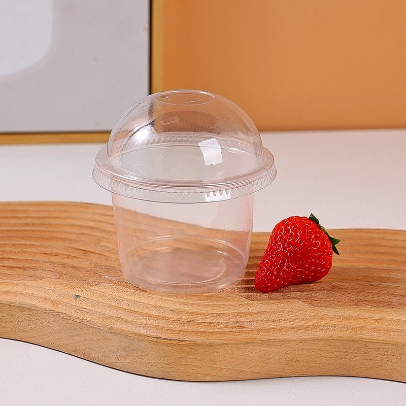 Ice Powder Special Bowl Disposable Pudding Double Skin Milk Mousse Cup Jelly Packaging Commercial High Temperature Resistant Dessert With Lid