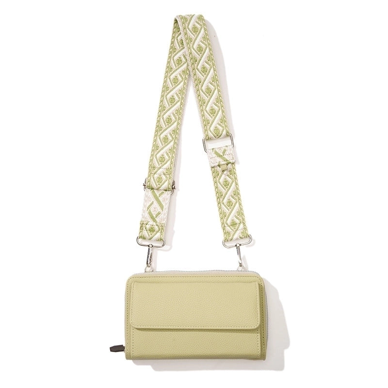 Women's Small Pu Leather Geometric Elegant Square Zipper Bag Sets