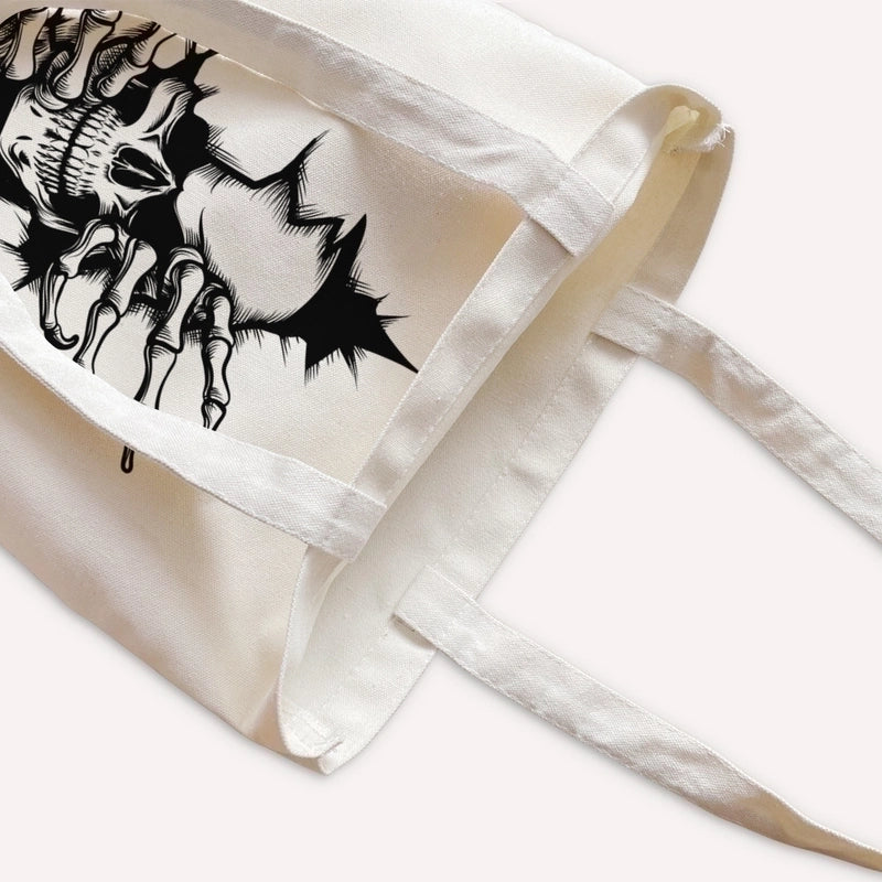 Women's Casual Pumpkin Skeleton Shopping Bags