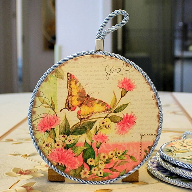Casual Vacation Flower Ceramic Placemat 1 Piece