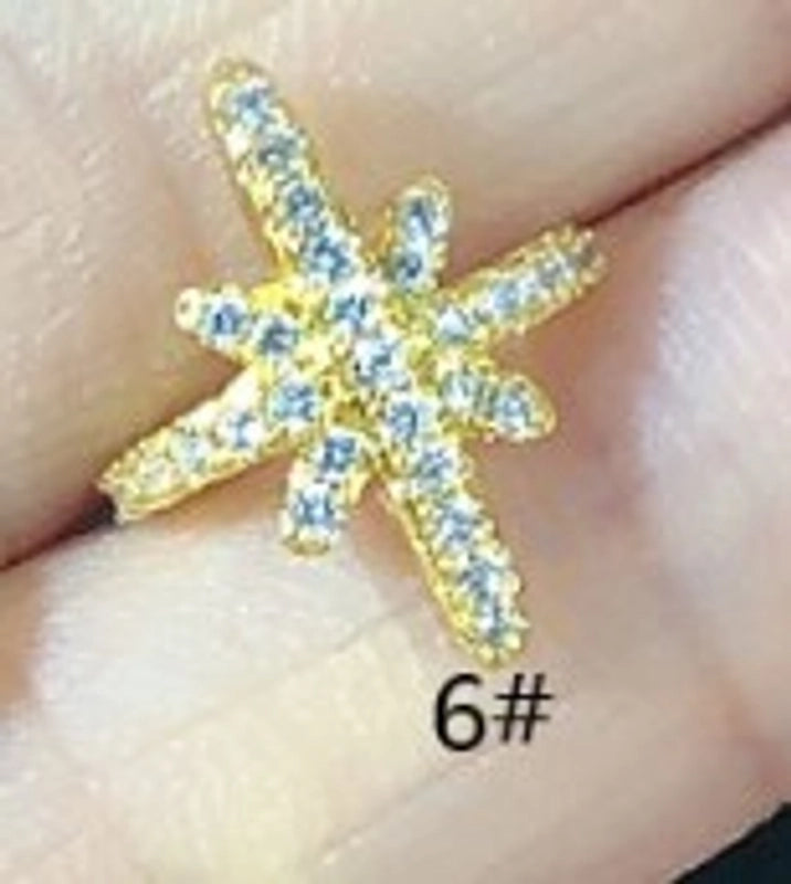 1 Piece Minimalist Solid Color Plating Inlay Copper Zircon Ear Cuffs
