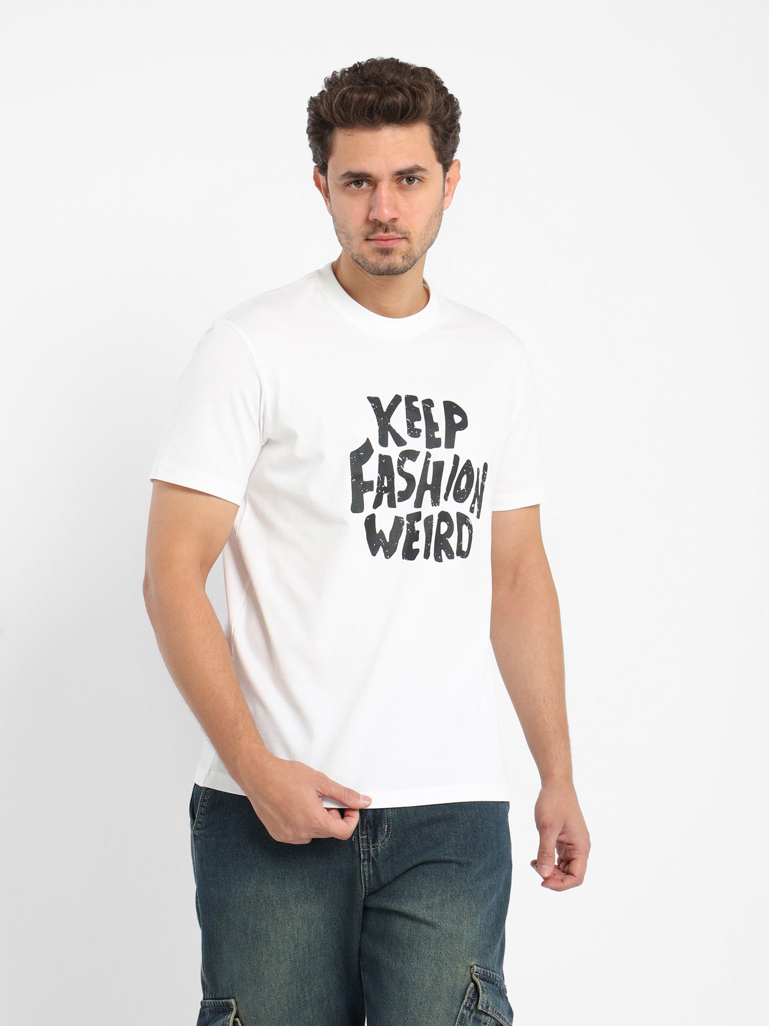 Place Print Half Sleeves T-Shirt