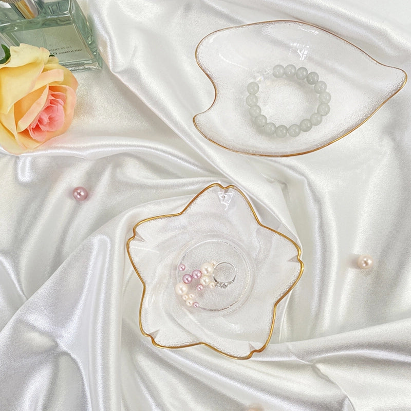 Casual Solid Color Glass Plate Tableware 1 Piece