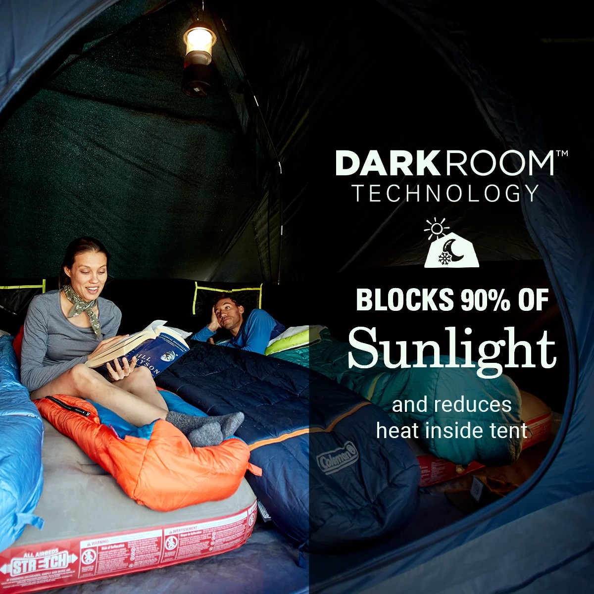 Skydome™ 6-Person Screen Room Camping Tent with Dark Room™ Technology