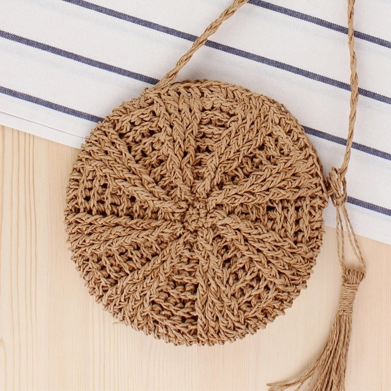 Women's Mini Spring&summer Cotton Rope Vintage Style Straw Bag