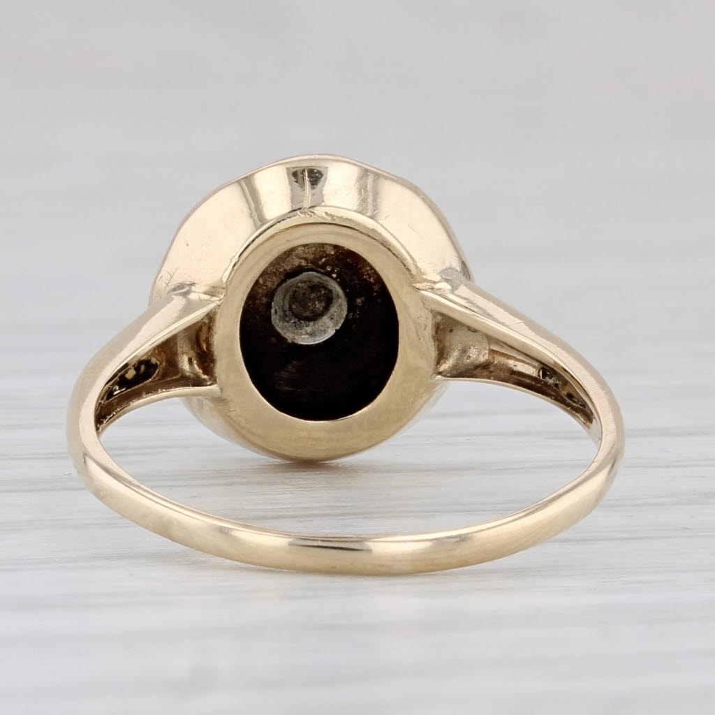 Vintage Order Eastern Star Ring 10k Gold Women's OES Masonic Signet Size 6.25
