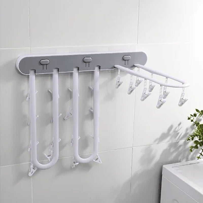 Multi-Clip hanging clothes hanger